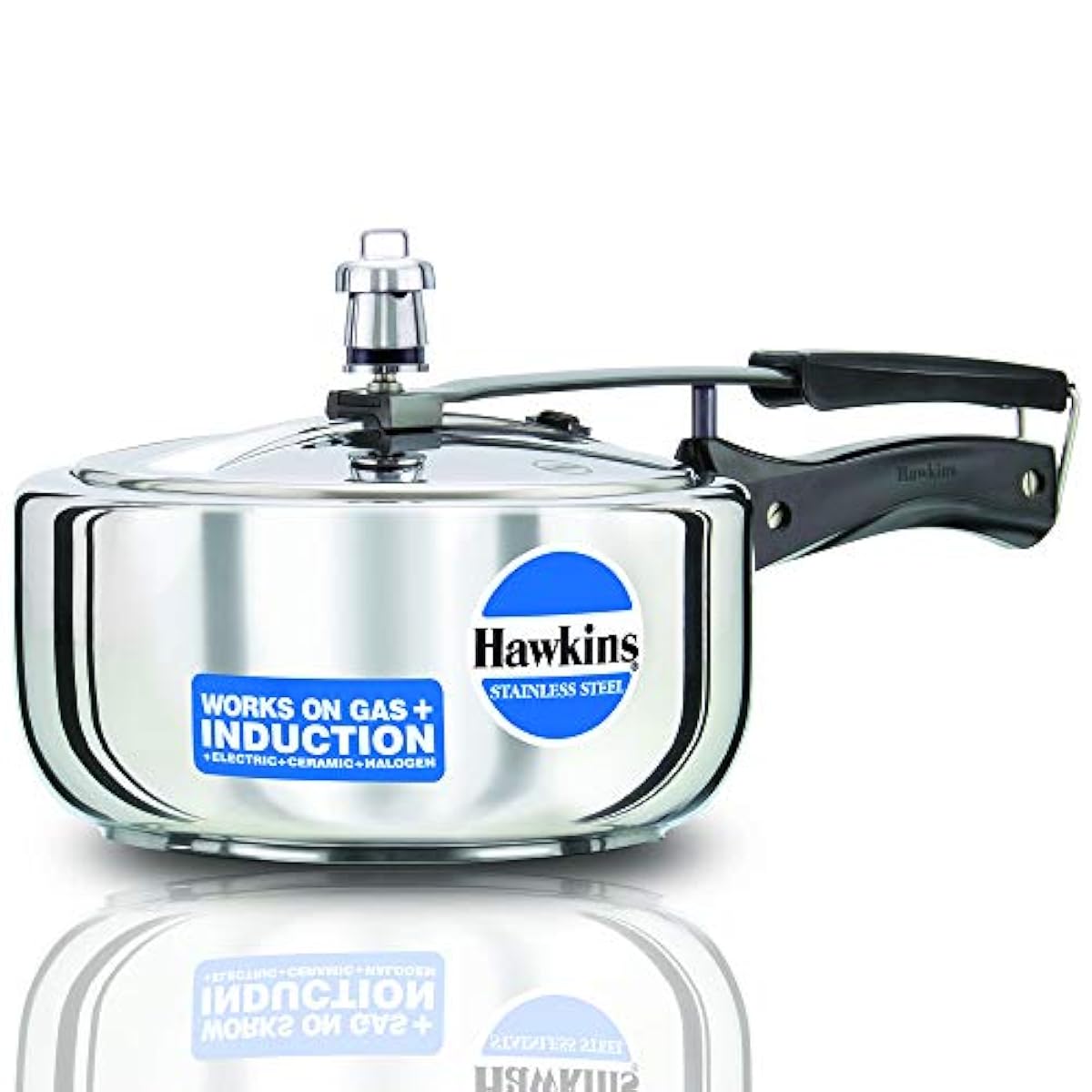 Hawkins 5 Litre Pressure Cooker, Stainless Steel Inner Lid C