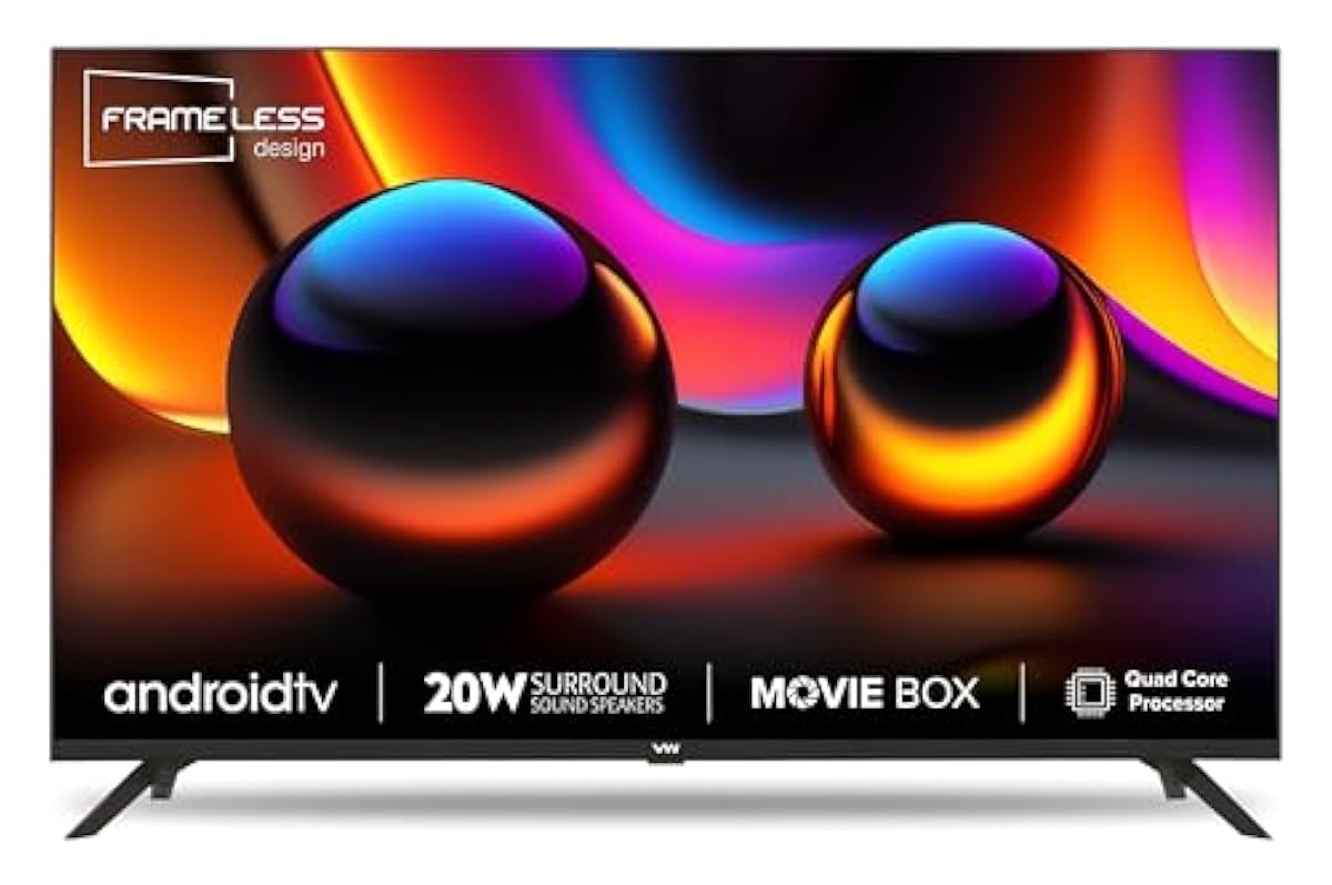 128080 32v型TV VW 80 cm (32 inches) Frameless Series HD Ready Android Smart