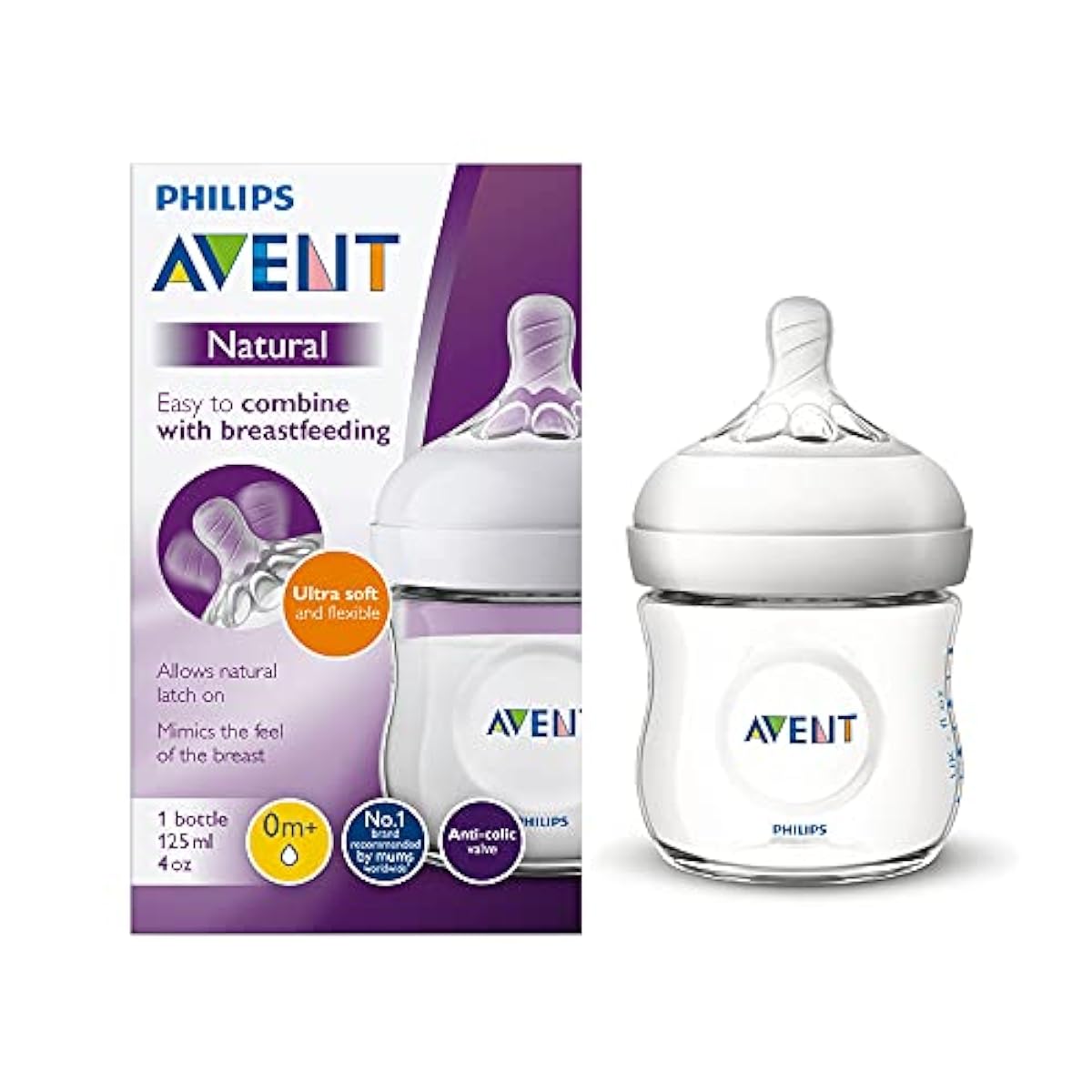 Philips Avent Natural Response 3.0 Baby Bottle 260ml (Pack of 2) SCY903 ...