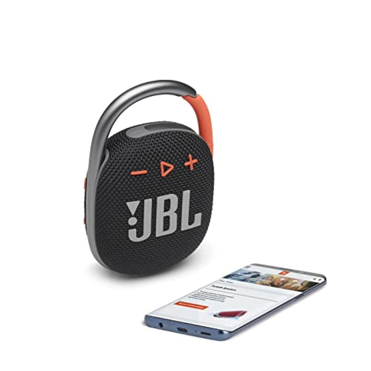 JBL Clip 4, Wireless Ultra Portable Bluetooth Speaker, Pro Sound, Integr - Zdjęcie 4 z 7