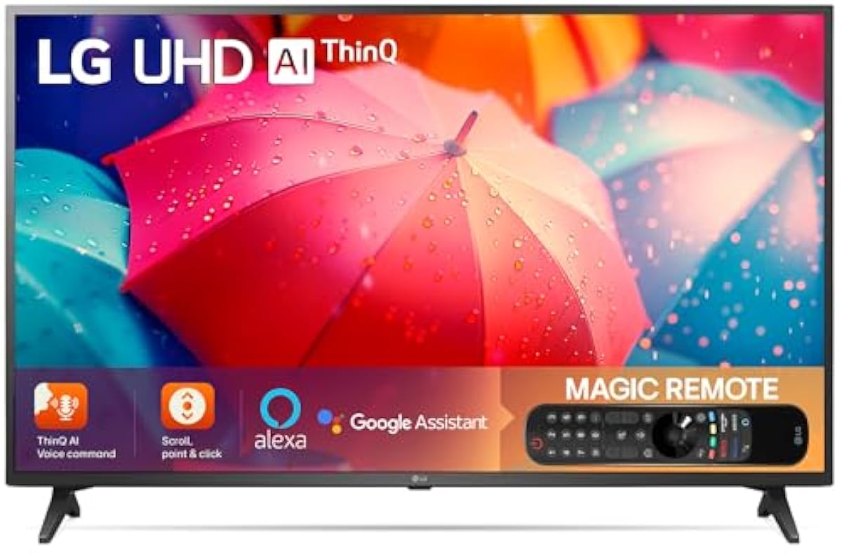 LG 108 cm (43 inches) 4K Ultra HD Smart LED TV 43UR7500PSC (Dark Iron Gr - Picture 4 of 4