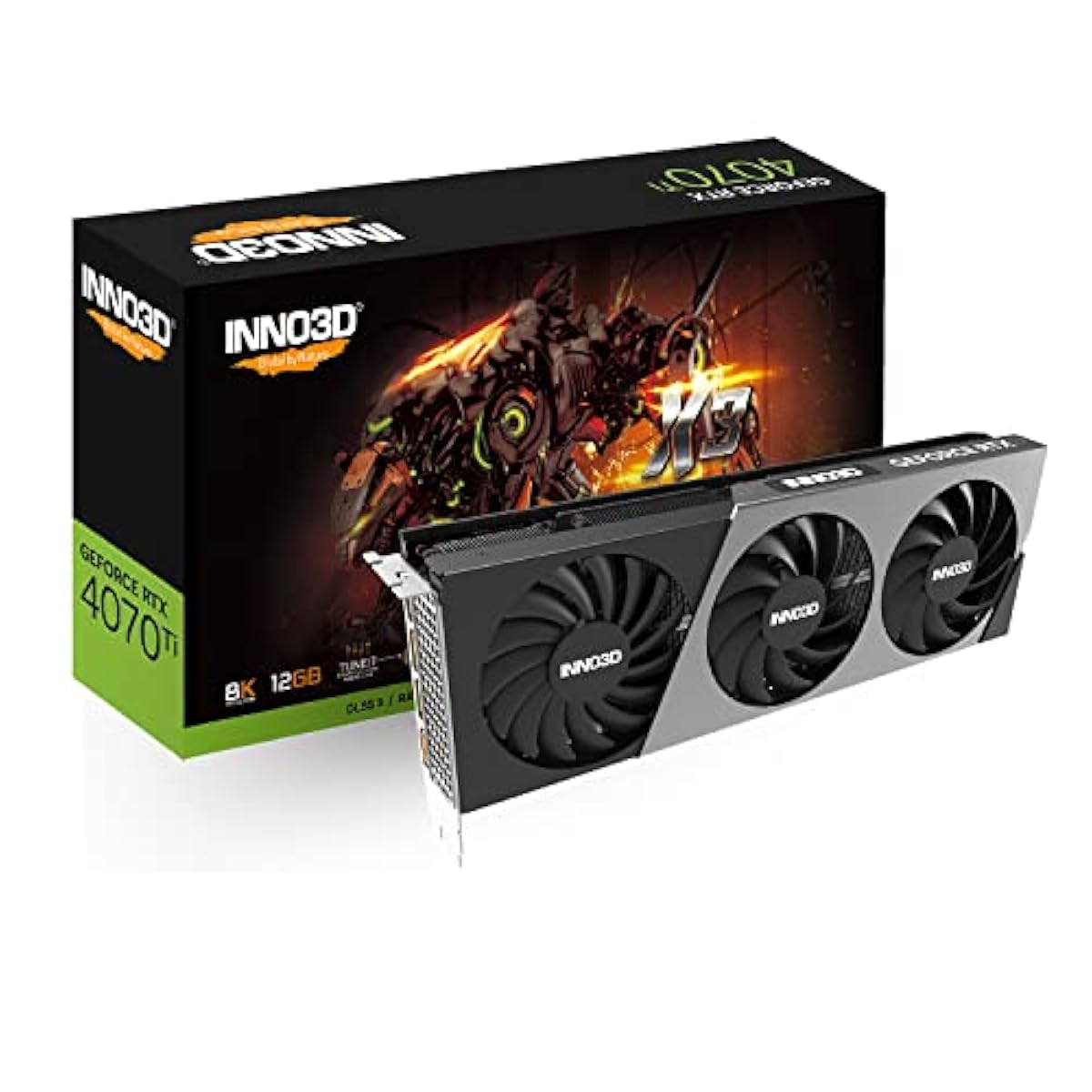 INNO3D NVIDIA GEFORCE RTX 4070 Ti X3 OC 12GB White GDDR6X 192-bit 