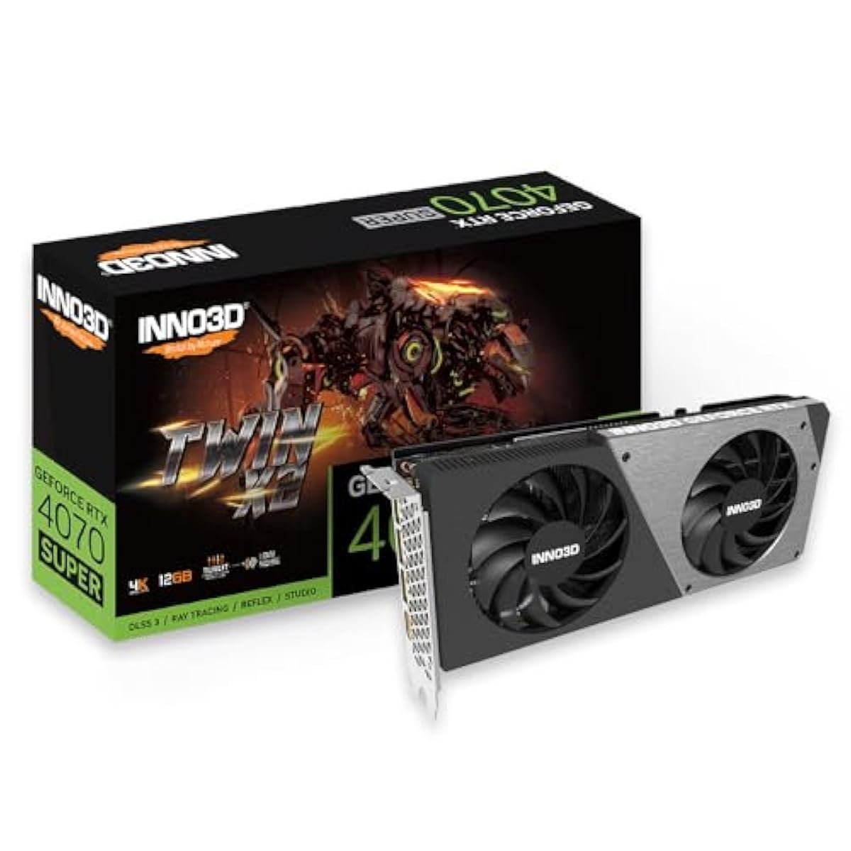 INNO3D NVIDIA GEFORCE RTX 4070 Ti X3 OC 12GB White GDDR6X 192-bit 