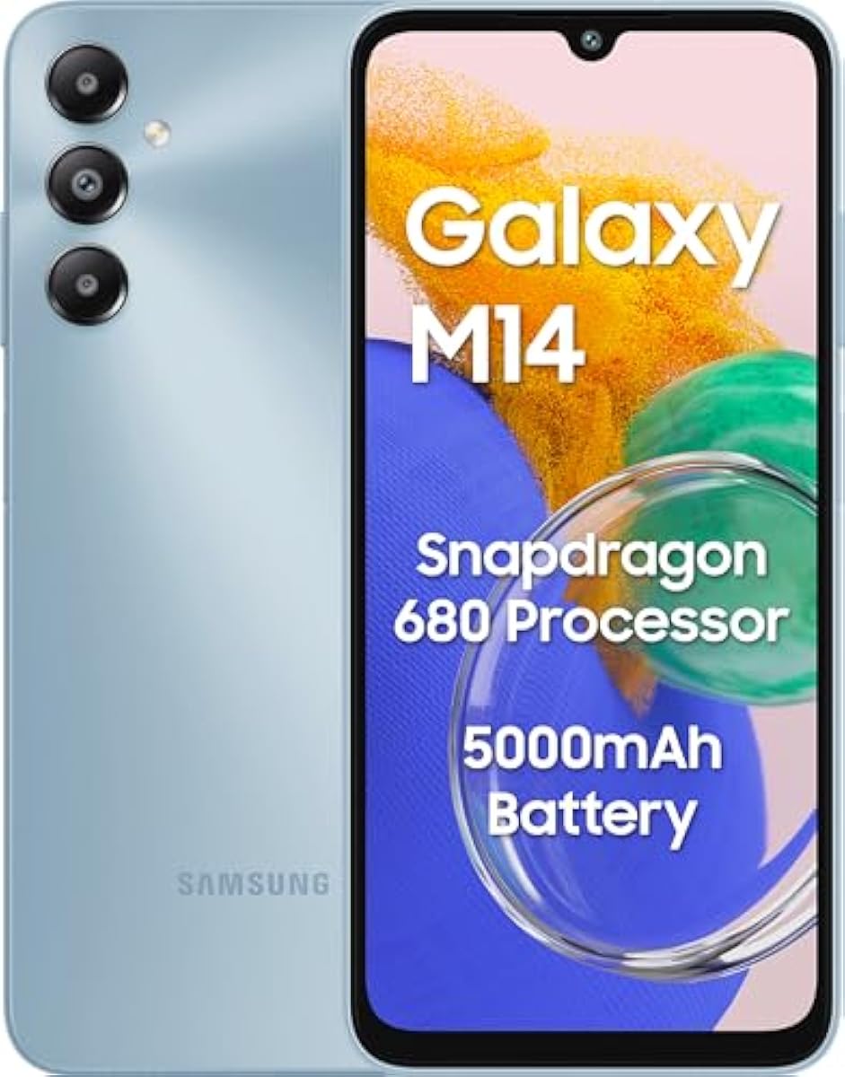 Samsung Galaxy M14 4G (Arctic Blue,4GB,64GB) | 50MP Triple Cam | 5000mAh