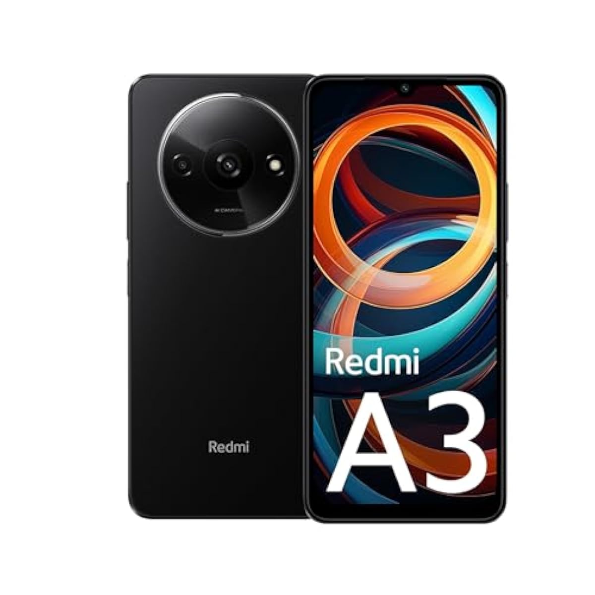Redmi A3 (Lake Blue, 4GB RAM, 128GB Storage) | Premium Halo