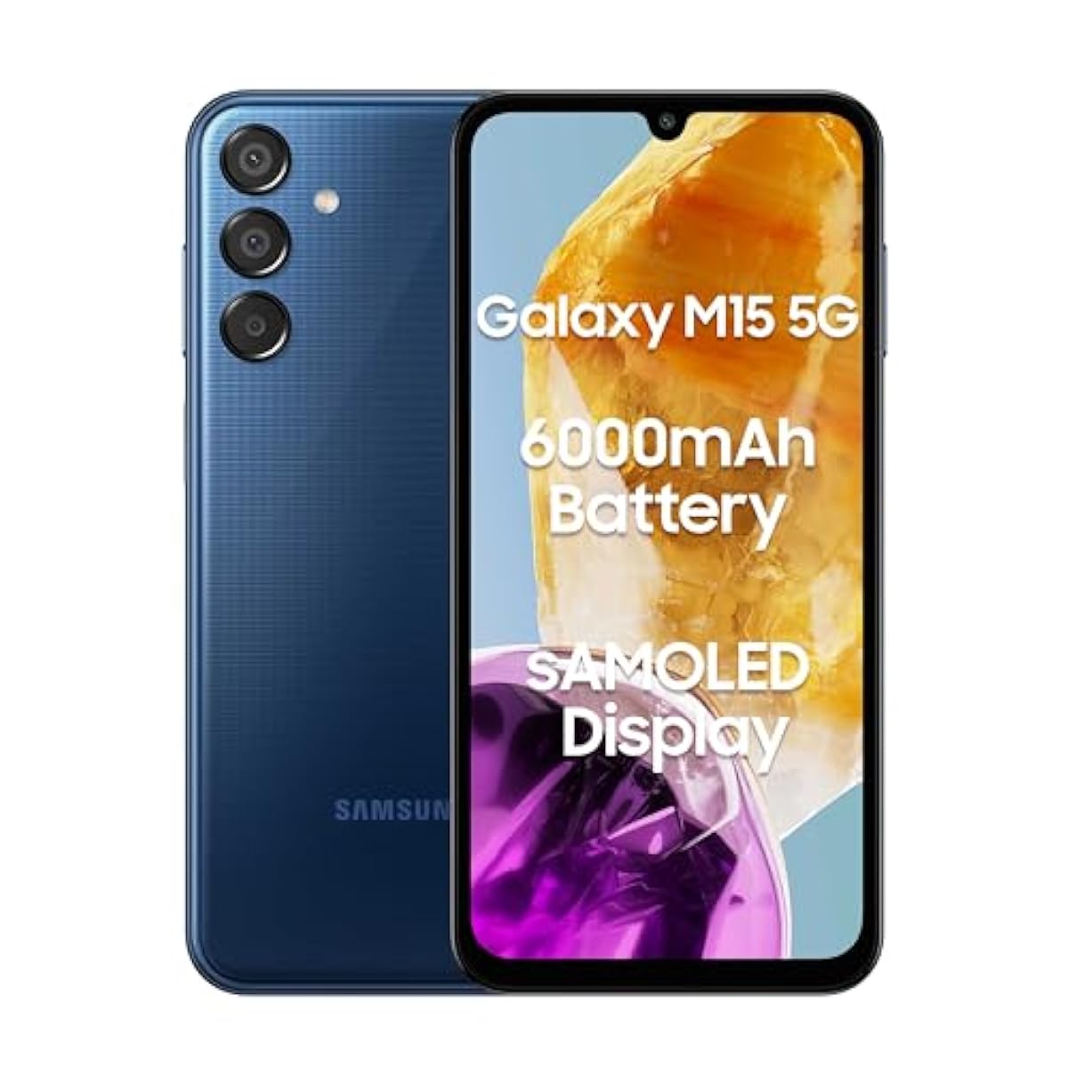 Samsung Galaxy M15 5G (Celestial Blue,8GB RAM,128GB Storage)| 50MP Tripl