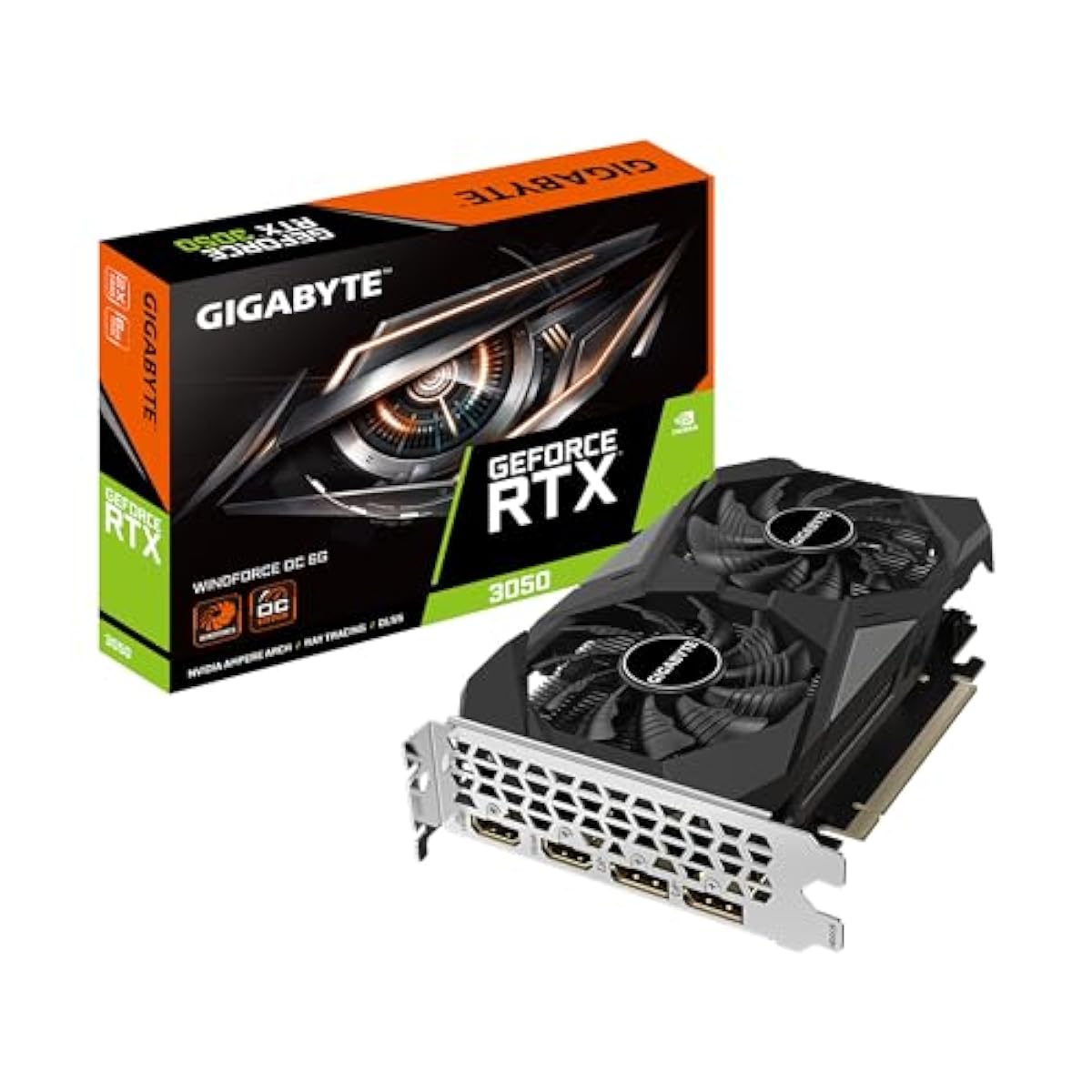 GIGABYTE Geforce RTX 3050 Windforce pci_e Oc 6G 6Gb Gddr6 Graphics Card - Picture 2 of 2
