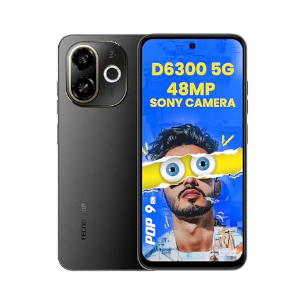TECNO POP 9 5G Aurora Cloud 4GB+128GB Segment's 1st 48MP Sony AI Global Version