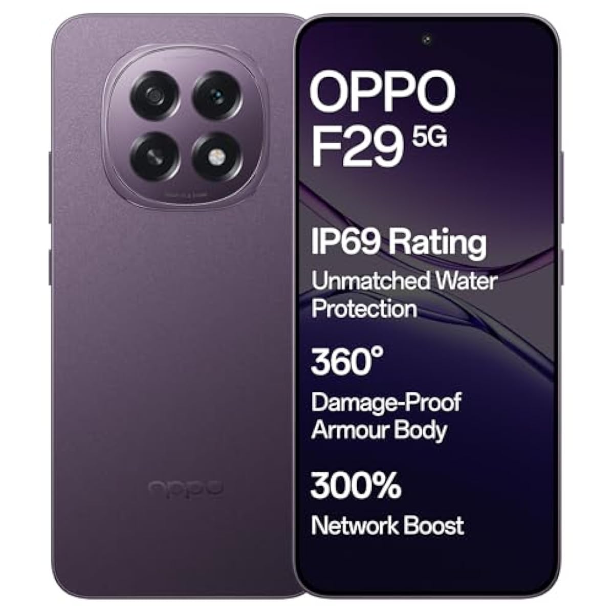 OPPO F29 5G (Glacier Blue, 8GB RAM, 128GB Storage) with No Cost