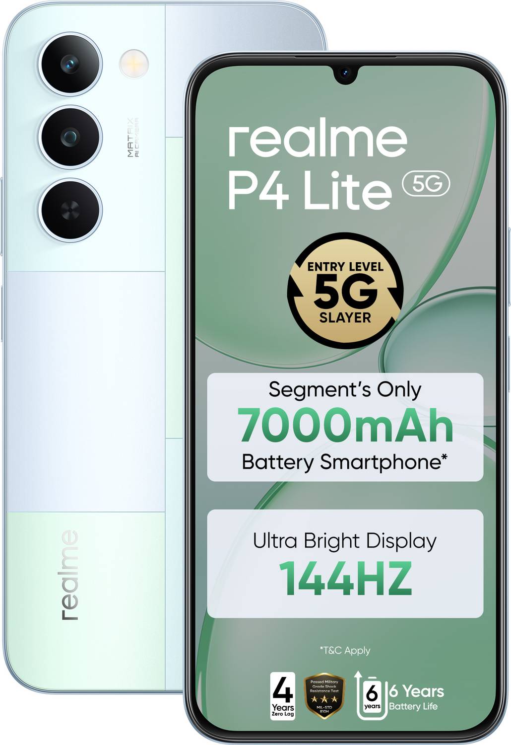 realme P4 Lite 5G Mosaic Blue 64 GB Unlocked Global Version