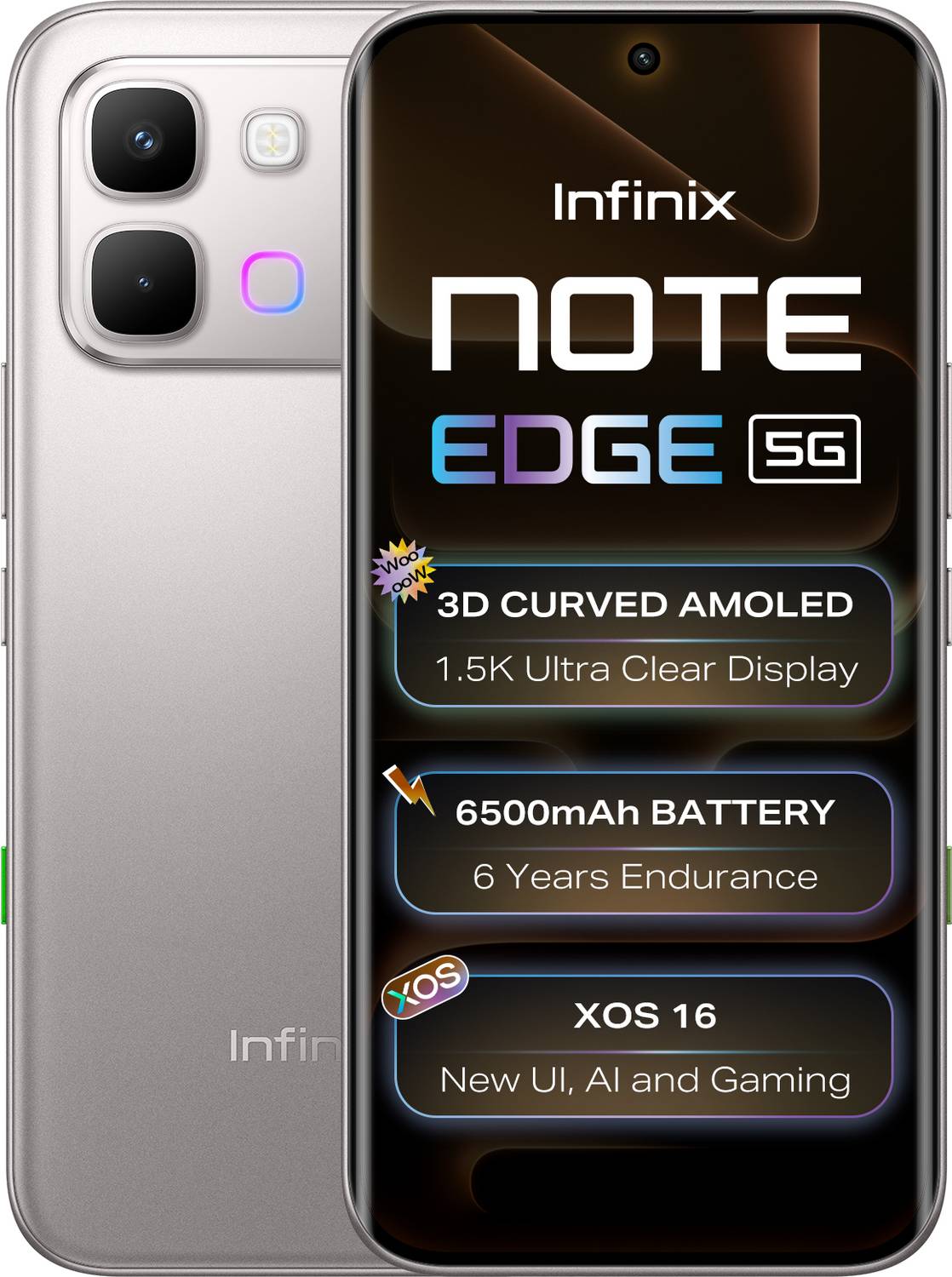 Infinix Note Edge 5G 6GB/8GB 128GB/256GB 6500mAh AMOLED 50MP Dual SIM Unlocked