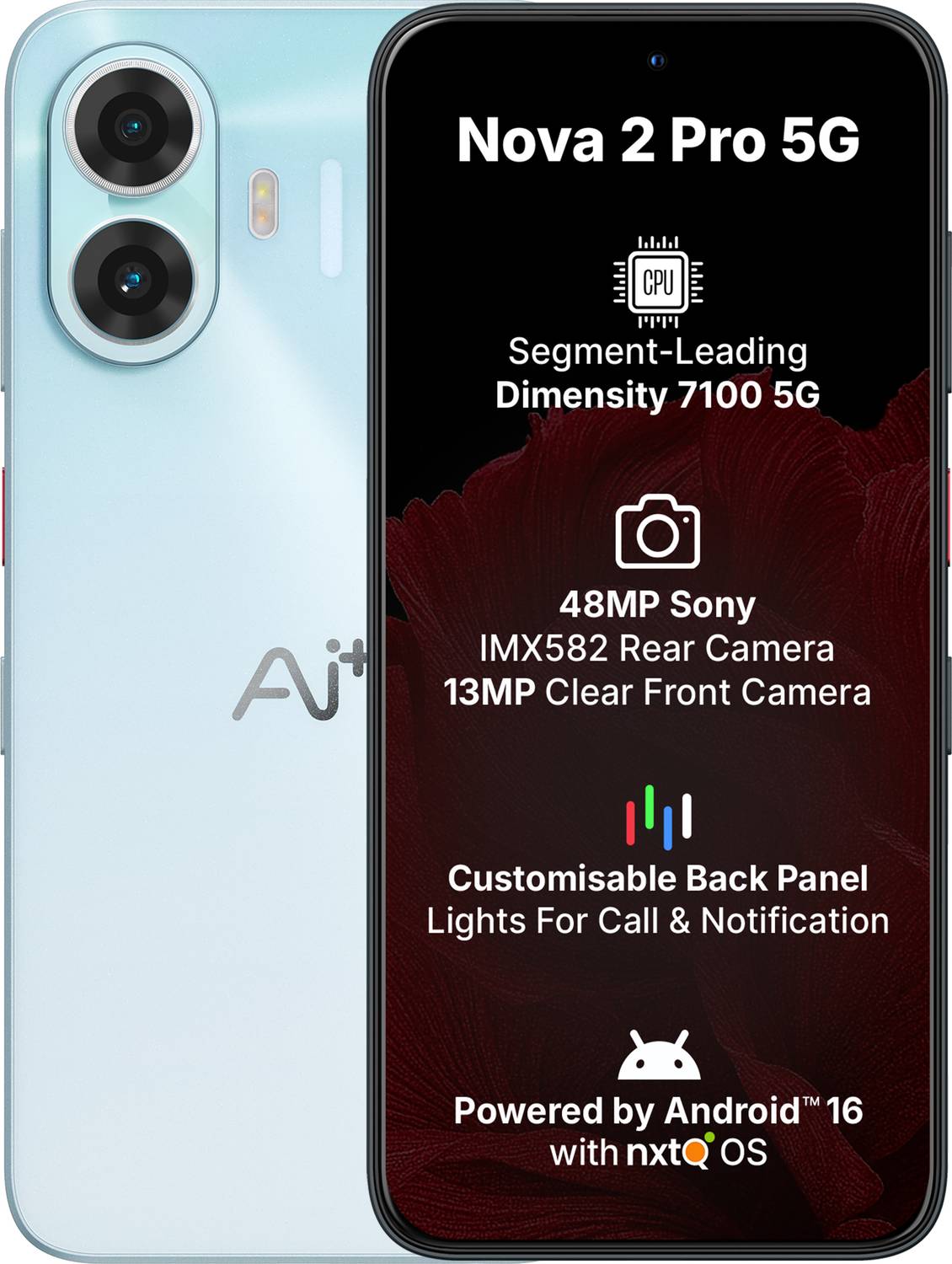 Ai+ Nova 2 Pro 5G Blue 128 GB Global Version Unlocked