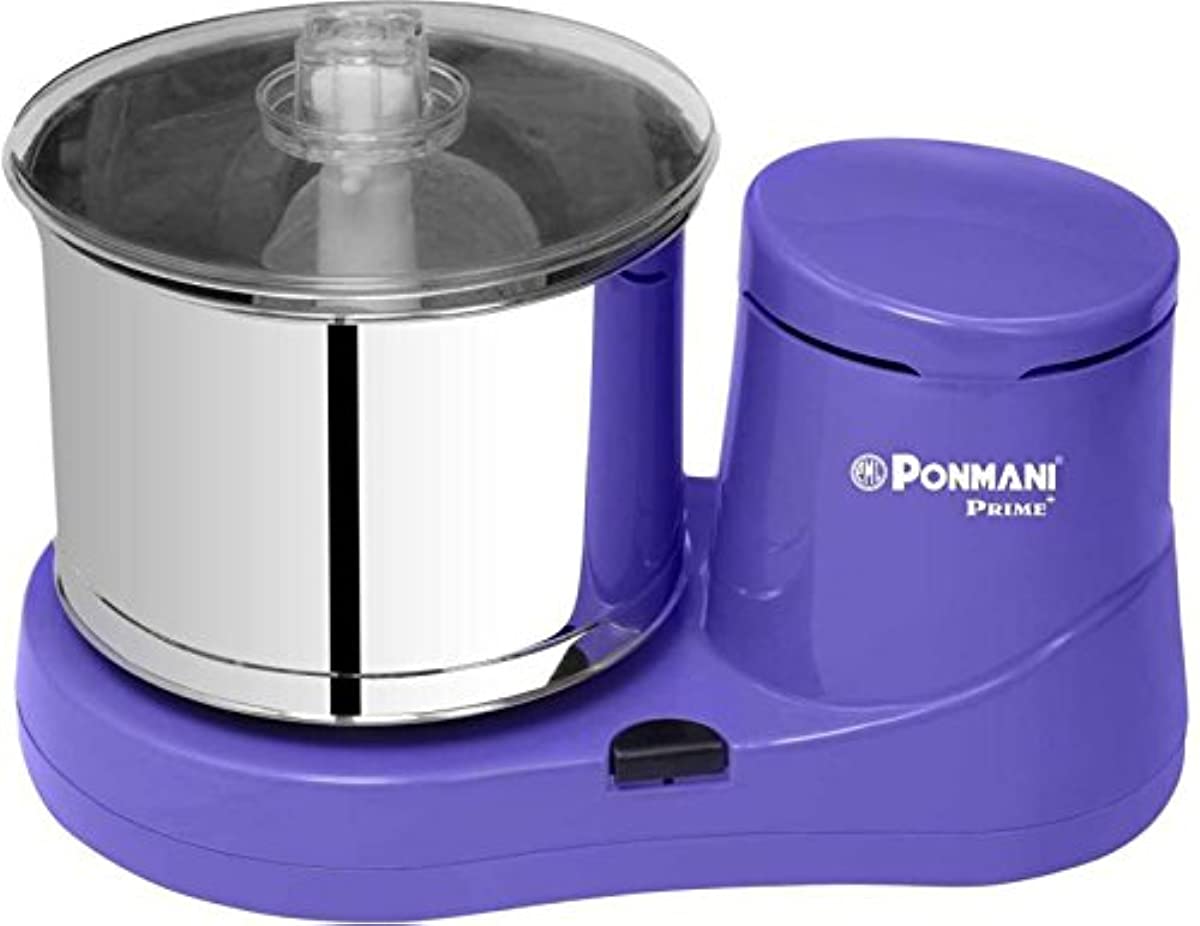 Ponmani Prime Plus 2Lit Table Top Wet Grinder (180W, Lavender, 10yrs War