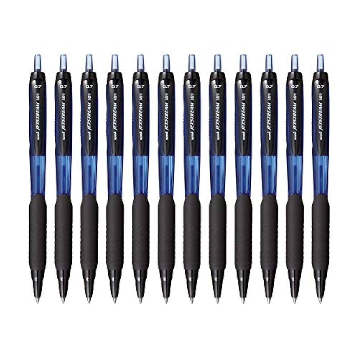 UNI-BALL Jetstream SXN101 0.7mm Roller Ball Pen | Blue Ink, Pack of 12