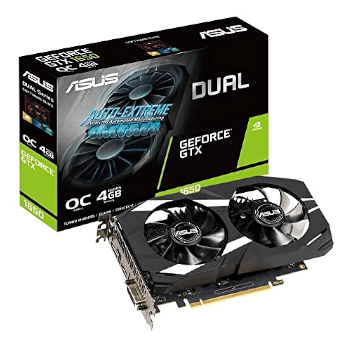 ASUS GeForce GTX 1650 Overclocked 4GB Dual-Fan Edition VR Ready HDMI DP