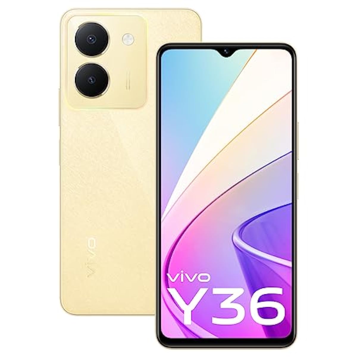 vivo Y36 (Vibrant Gold, 8GB RAM, 128GB Storage) with No Cost EMI/Additio