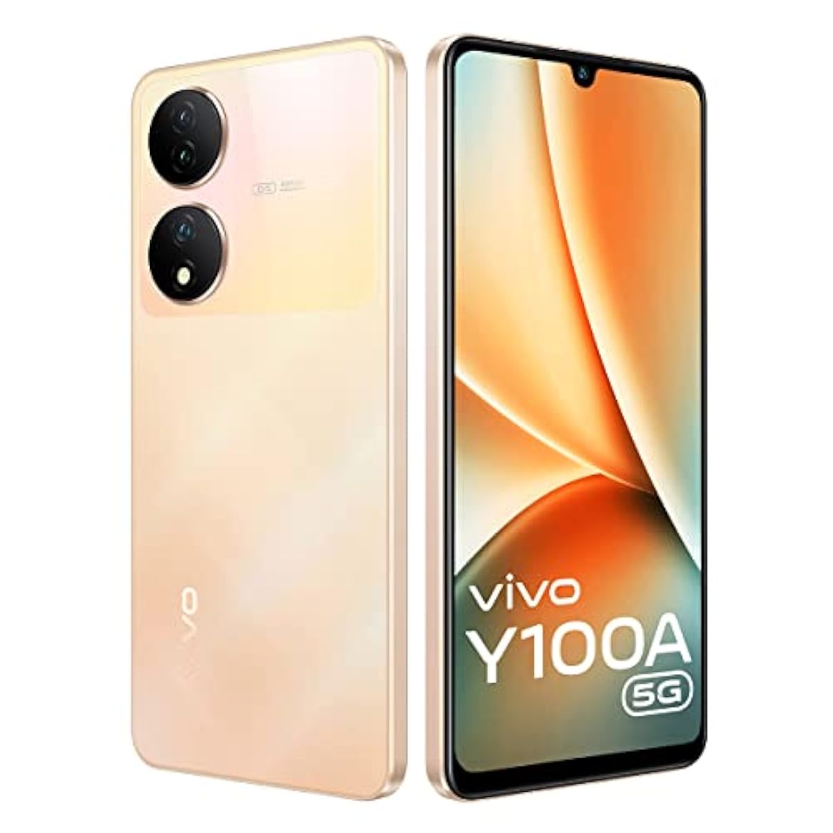 vivo Y100A 5G (Twilight Gold, 8GB RAM, 128GB Storage) with No Cost EMI/A