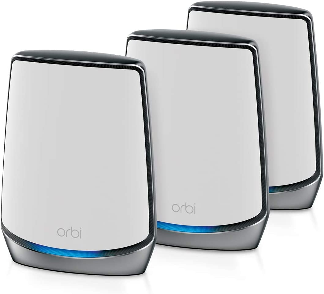 Netgear Orbi Whole Home Tri-Band Mesh WiFi 6 System (RBK853) Router with 2