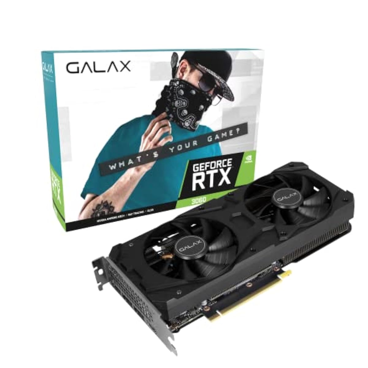 Galax GeForce RTX 3060 (1-Click OC) 12GB GDDR6 192-bit DP*3/HDMI