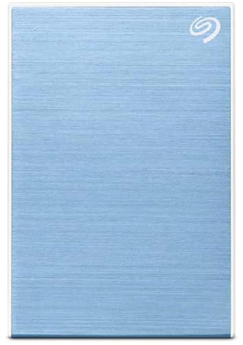 Seagate One Touch 2TB External HDD with Password Protection – Light Blue