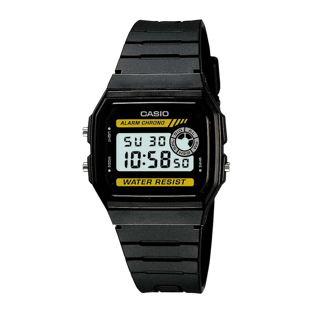 Casio Resin Youth Series Digital Grey Dial Black Strap Unisex