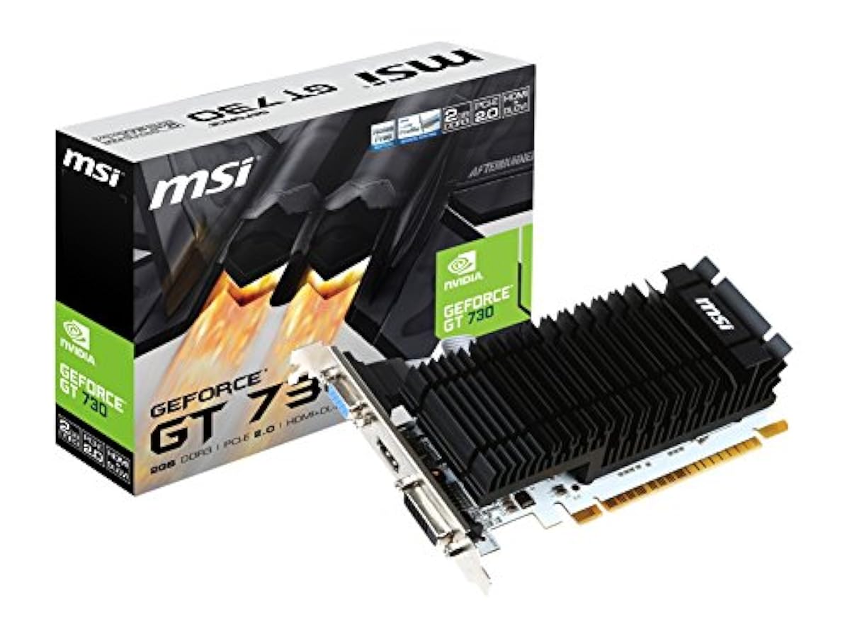 MSI GeForce ddr3_sdram GT 730 Kepler pci_e DDR3 2GB OC Low Profile Direc
