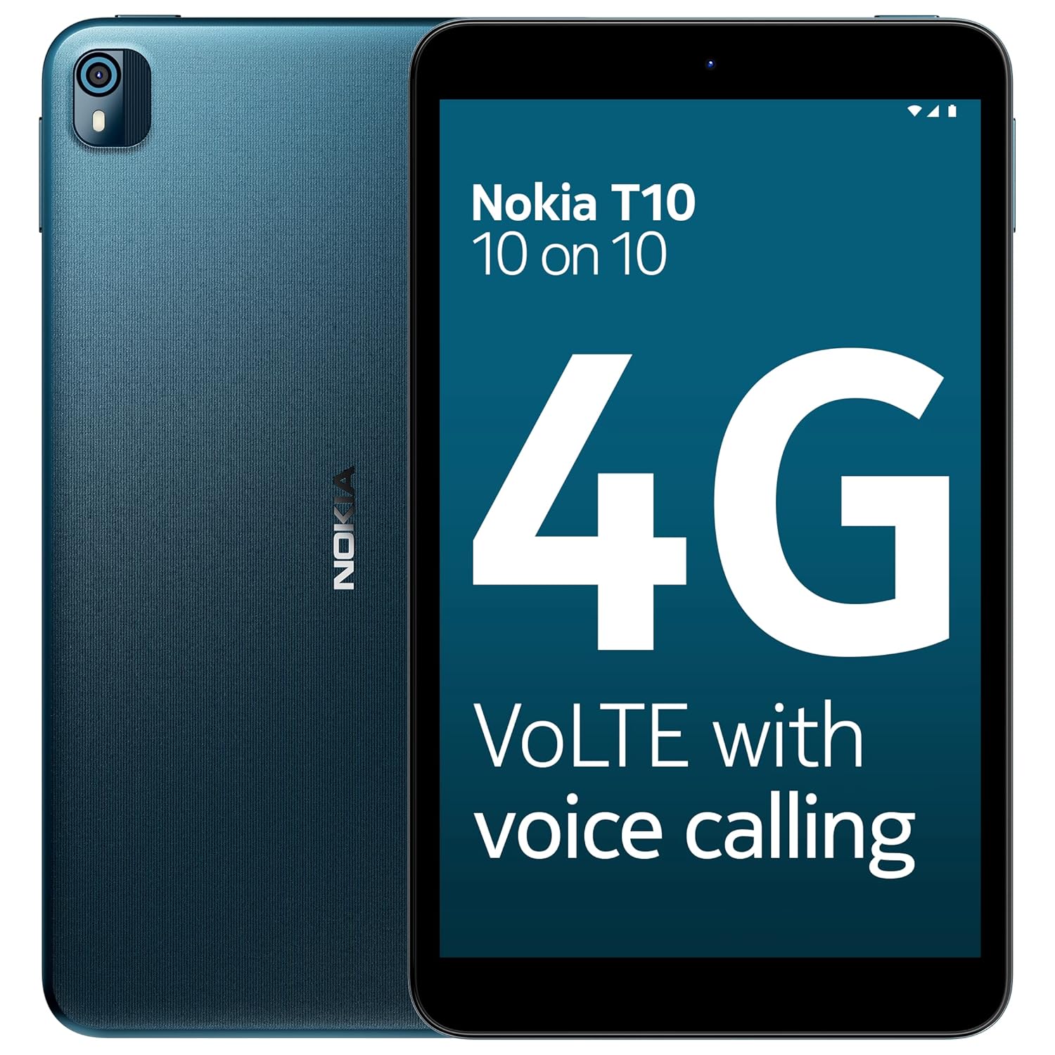 Nokia T10 Android™ 12 Tablet with 8” HD Display, 8MP Rear Camera, AI face U