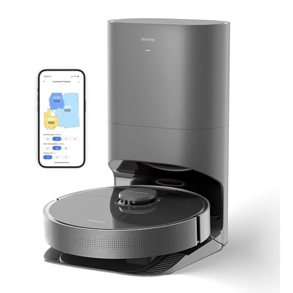 dreame D10s Plus Robot Vacuum and Mop Combo, Self-Emptying for up to 65