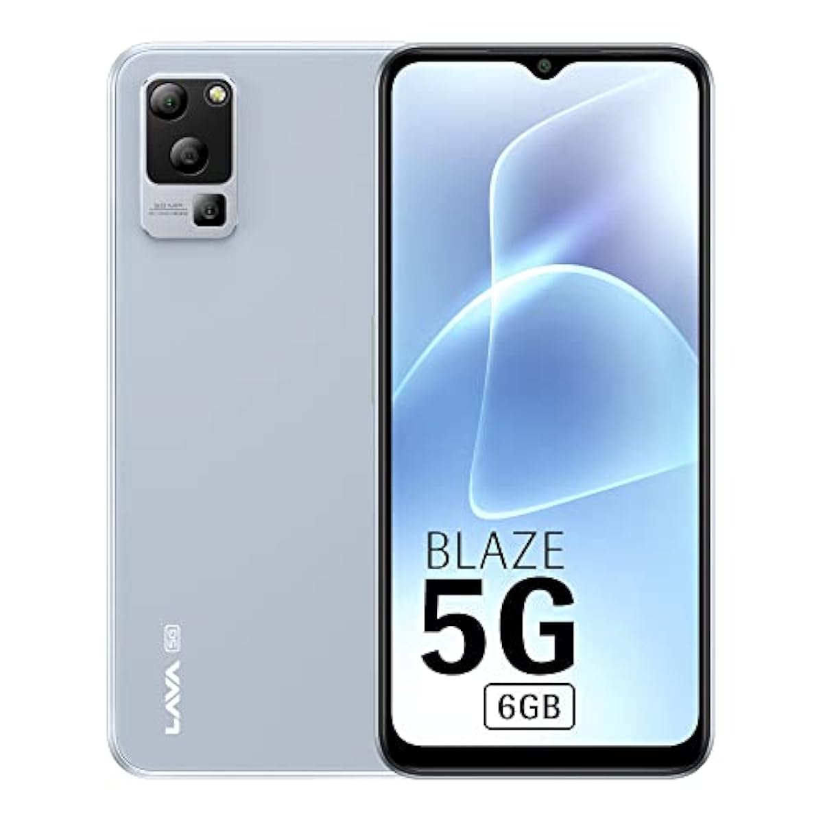 Lava Blaze 5G (Glass Blue, 6GB RAM, UFS 2.2 128GB Storage) | 5G Ready |
