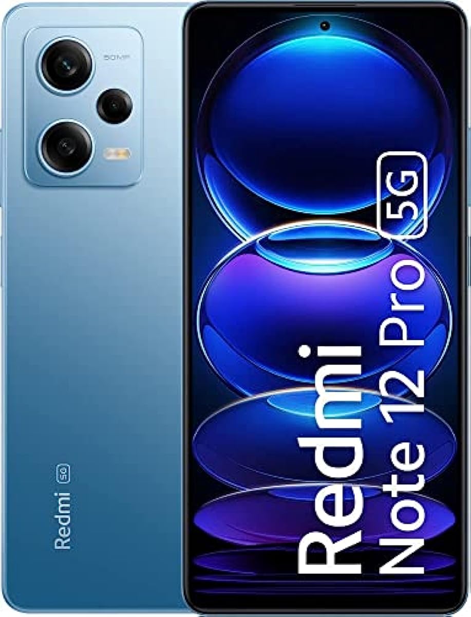 Redmi Note 12 Pro 5G (Glacier Blue, 8GB RAM, 256GB Storage)