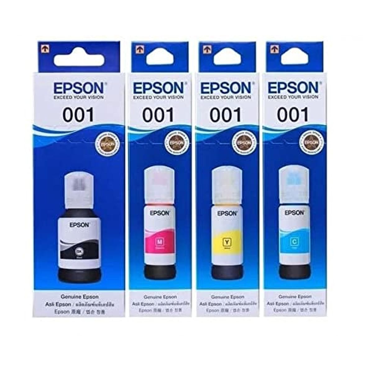 Epson 001 Ink 4 Colors for (L4150,L4160,L6160,L6170,L6190) (Set of