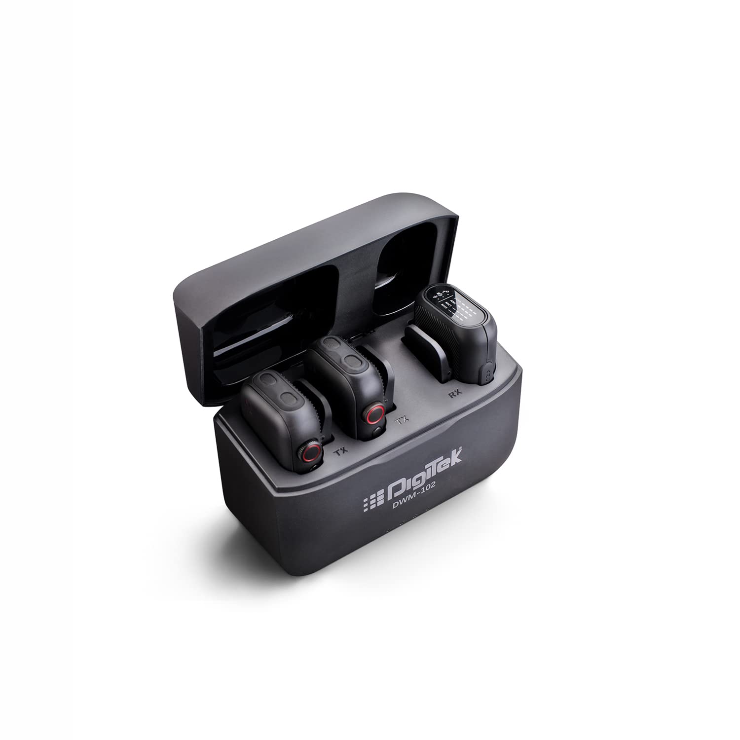 Digitek® DWM-102 Wireless Microphone System with ANC Noise Reduction & 10-1