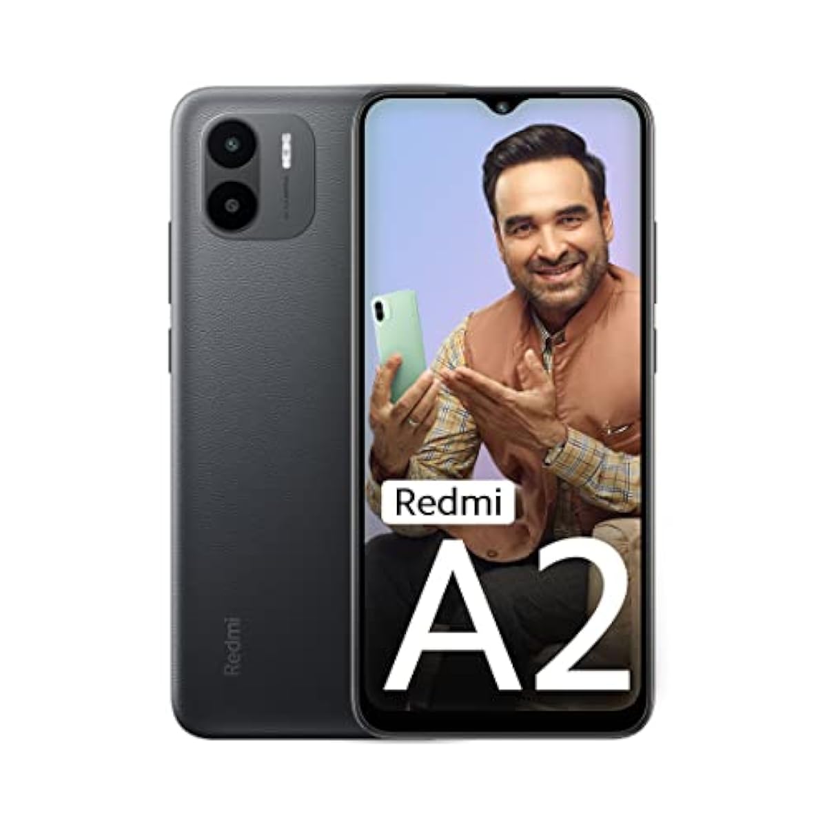 Redmi A2 (Classic Black, 4GB RAM, 64GB Storage) | Powerful Octa