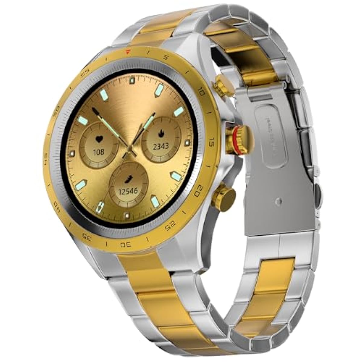 Fire-Boltt Solace Luxury Stainless Steel Smart Watch, 1.32