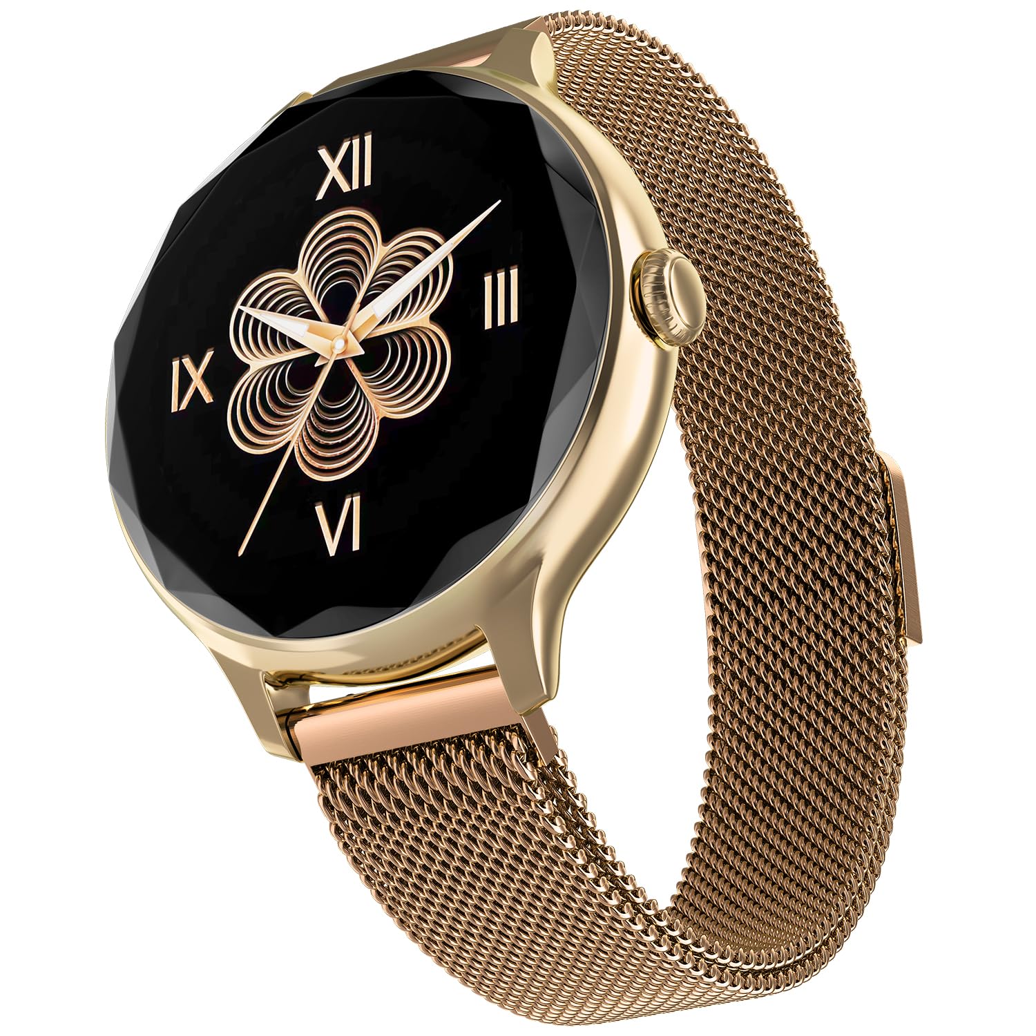 Noise Diva Smartwatch with Diamond Cut dial, Glossy Metallic Finish, AMOLED