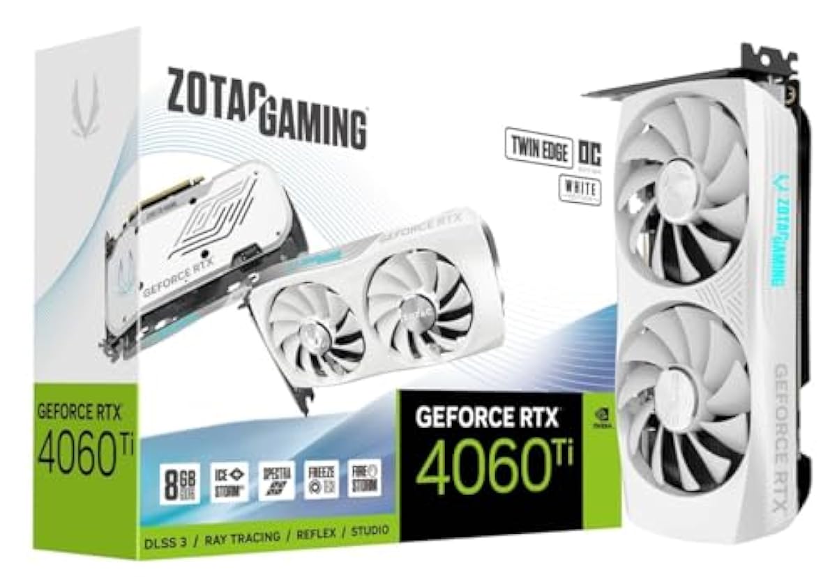 ZOTAC Gaming Geforce RTX 4060 Ti Twin Edge Oc White Edition - Pci_E_X16,