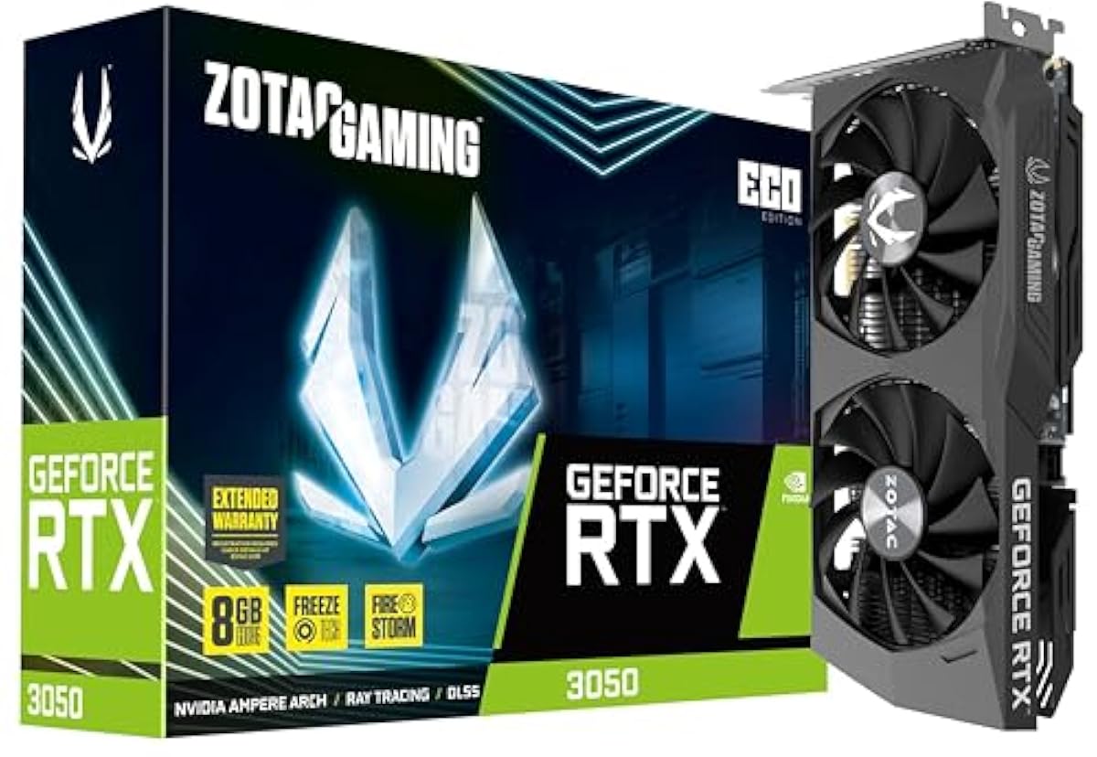 Zotac Gaming Geforce RTX 3050 Eco 8Gb pci_e Gddr6 & 5 Years Warranty