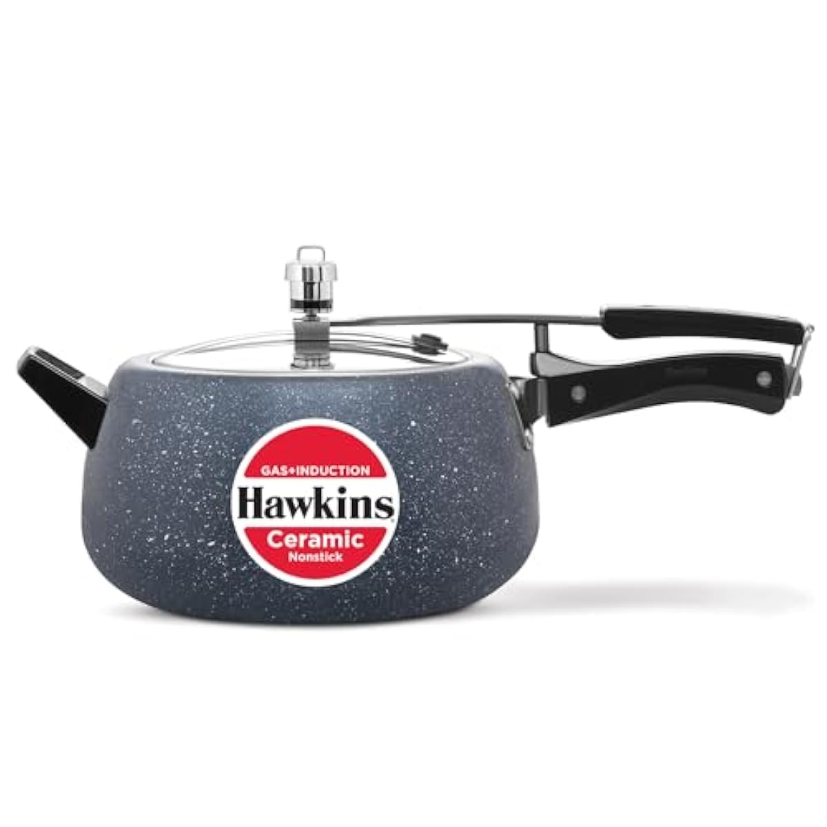 Hawkins 5 Litre Ceramic Nonstick Pressure Cooker, Induction Inner Lid Co