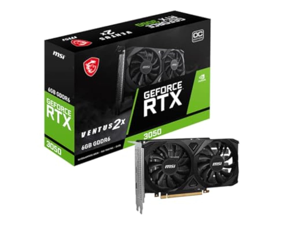 MSI Geforce RTX 3050 Ventus 2X 6G Oc pci_e Graphic Card - Nvidia Geforce