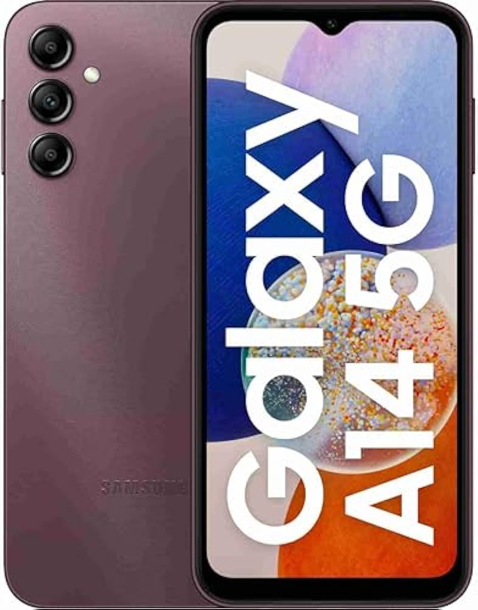 Samsung Galaxy A14 5G (Dark Red, 6GB RAM, 128GB Storage) |Triple Rear Ca