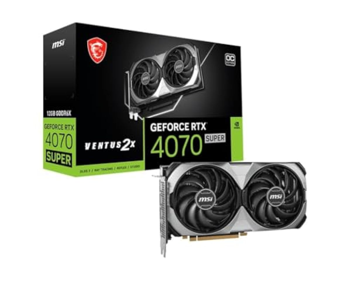 MSI GeForce RTX 4070 SUPER 12G VENTUS 2X OC Graphic Card - NVIDIA GeForc