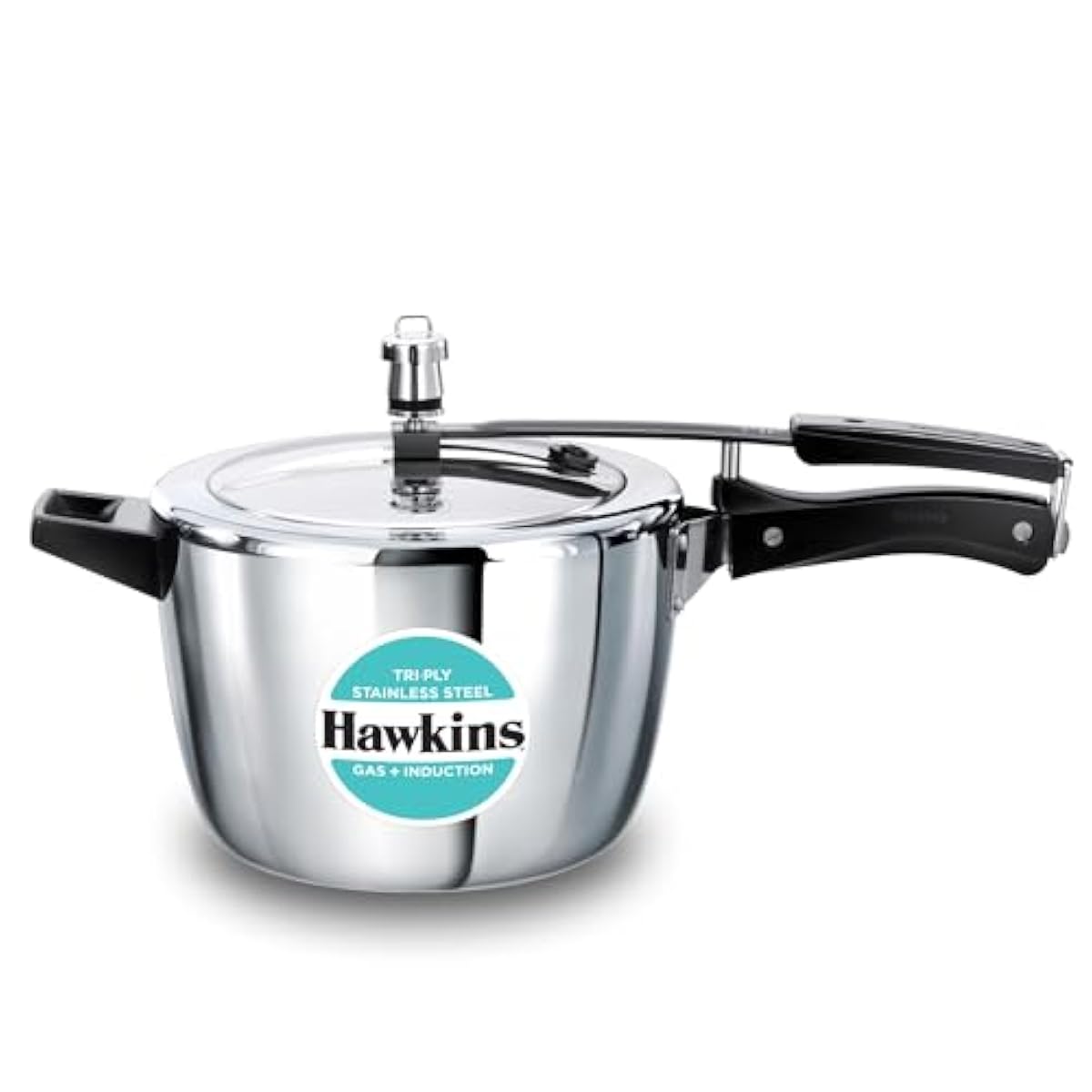 Hawkins 4.5 Litre Triply Stainless Steel Pressure Cooker, Inner Lid Cook