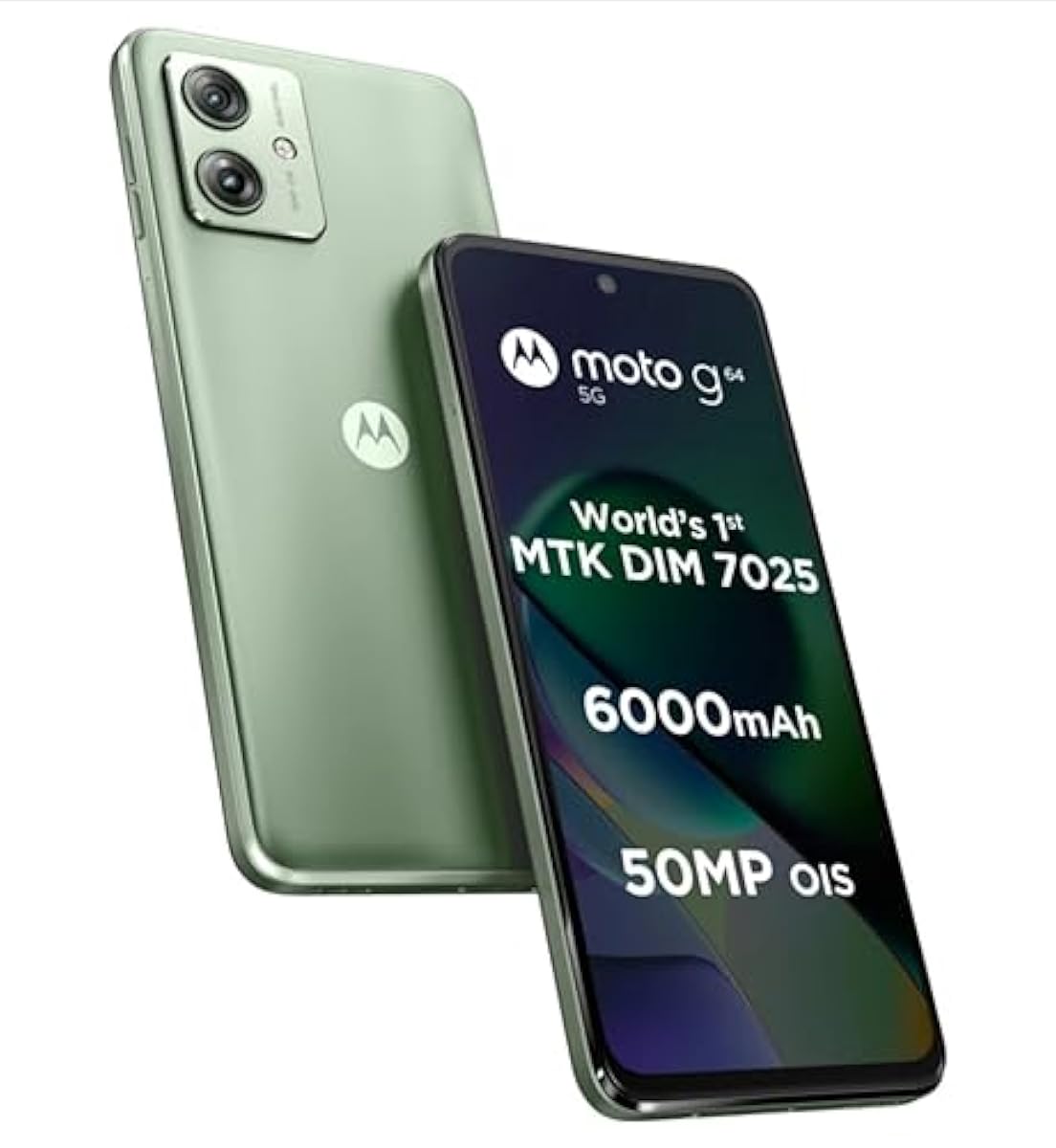 Motorola G64 5G (Mint Green, 12GB RAM, 256GB Storage) | Expandable