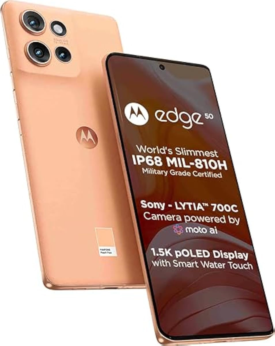 Motorola Edge 50 5G (8GB RAM + 256GB Storage) | 50MP + 13MP + 10MP | 32M