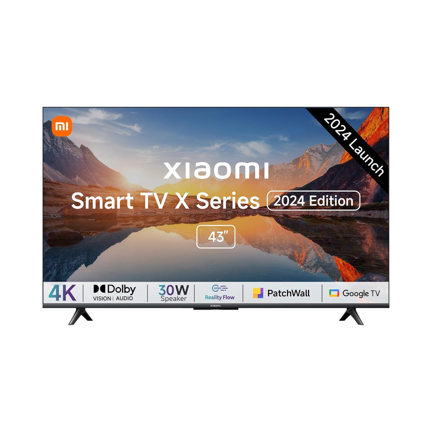 Mi Xiaomi 108 cm (43 inches) X Series 4K LED Smart Google TV L43MA-AUIN (Bl