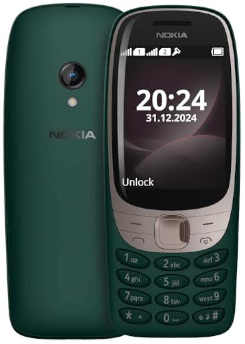 Nokia 6310 Dual SIM Keypad Phone with a 2.8” Screen, Wireless FM Radio a