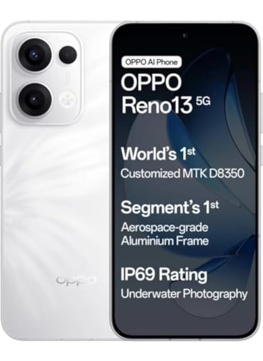 Oppo Reno13 5G (Ivory White, 256 GB) (8 GB RAM) | eBay