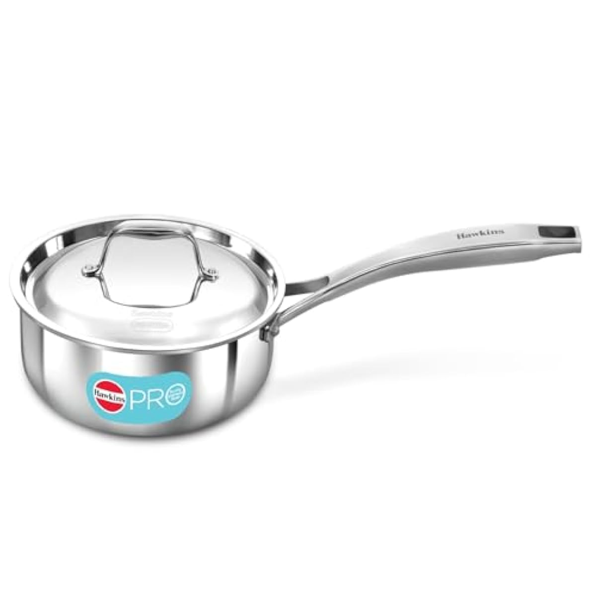Hawkins Pro 1.5 Litre Sauce Pan, Tri-Ply Stainless Steel Tea Pan/Milk Pa