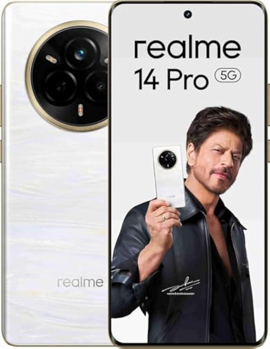 realme 14 Pro+ 5G (Pearl White, 8GB RAM, 128GB)