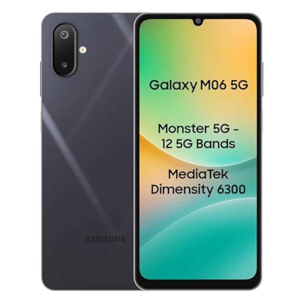 Samsung Galaxy M06 5G (Blazing Black, 6GB RAM, 128 GB Storage) | MediaTe